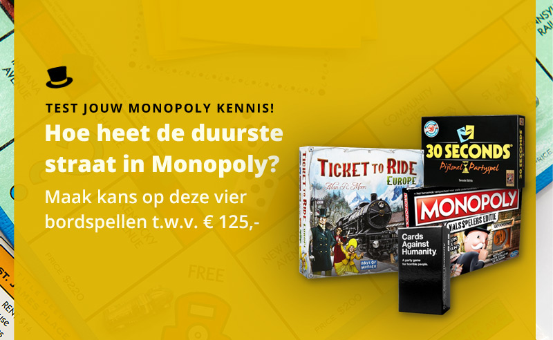 Ben jij de winnaar van Monopoly?